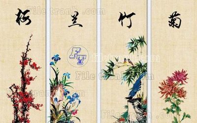 File tranh File tranh gốc tranh tường hoa thủy mặc trung quốc TTQ183 (gốc) chủ đề thành phố