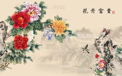 File in lụa File tranh gốc tranh tường hoa thủy mặc trung quốc TTQ189 (chất lượng cao) File tranh gốc tranh tường hoa thủy mặc trung quốc TTQ189