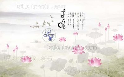 Tải file File tranh gốc tranh tường hoa thủy mặc trung quốc TTQ198 (ảnh gốc) file AI/EPS