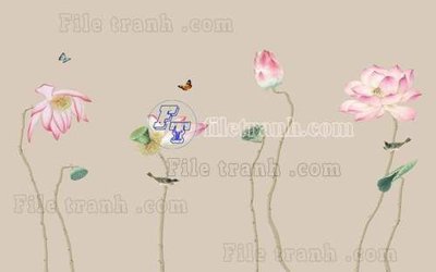 Tải file File tranh gốc tranh tường hoa thủy mặc trung quốc TTQ219 (gốc) in tranh tráng gương