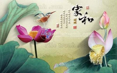 Tệp tin gốc File tranh gốc tranh tường hoa thủy mặc trung quốc TTQ223 (dùng cho in) File tranh gốc tranh tường hoa thủy mặc trung quốc TTQ223