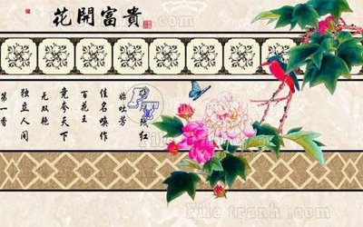 File tranh File tranh gốc tranh tường hoa thủy mặc trung quốc TTQ226 (gốc) chủ đề thiên nhiên