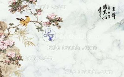 File tranh quảng cáo File tranh gốc tranh tường hoa thủy mặc trung quốc TTQ240 (file gốc) chuyên nghiệp