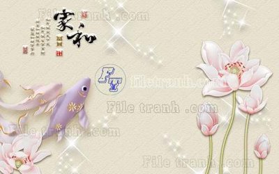 Download file ảnh gốc File tranh gốc tranh tường hoa thủy mặc trung quốc TTQ264 để in ấn