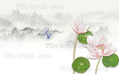 Tải file File tranh gốc tranh tường hoa thủy mặc trung quốc TTQ32 (ảnh gốc) in tranh kính