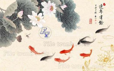 Download file gốc File tranh gốc tranh tường hoa thủy mặc trung quốc TTQ343 (in mica) logo