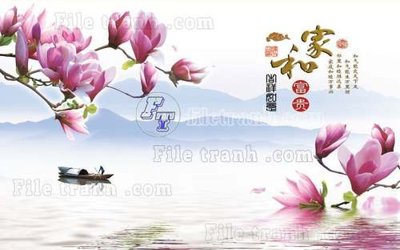 Tệp tin gốc File tranh gốc tranh tường hoa thủy mặc trung quốc TTQ348 (chất lượng cao) File tranh gốc tranh tường hoa thủy mặc trung quốc TTQ348