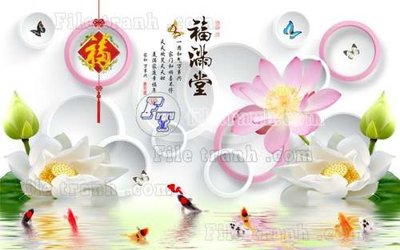 File gốc File tranh gốc tranh tường hoa thủy mặc trung quốc TTQ354 (bản quyền) cho in ấn