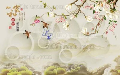 File in trần File tranh gốc tranh tường hoa thủy mặc trung quốc TTQ360 (bản gốc) trời sao