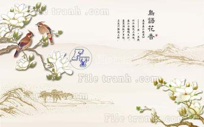 File in lụa File tranh gốc tranh tường hoa thủy mặc trung quốc TTQ390 (phong cảnh) File tranh gốc tranh tường hoa thủy mặc trung quốc TTQ390