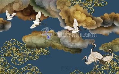 Download file File tranh gốc tranh tường hoa thủy mặc trung quốc TTQ439 (gốc) in mica ốp bếp