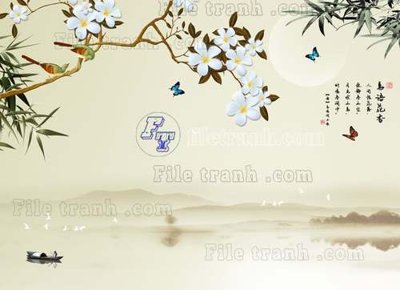Tải về file tranh gốc File tranh gốc tranh tường hoa thủy mặc trung quốc TTQ440 (để in quảng cáo)