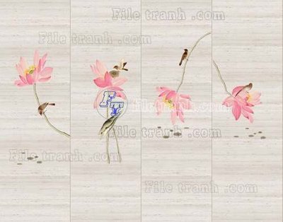 Tệp tin gốc File tranh gốc tranh tường hoa thủy mặc trung quốc TTQ469 (dùng cho in ấn) chuyên nghiệp