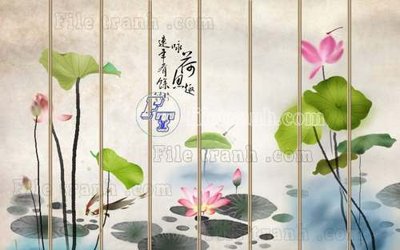 File in mica File tranh gốc tranh tường hoa thủy mặc trung quốc TTQ477 (bản gốc) siêu trong