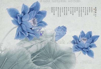 File in ấn File tranh gốc tranh tường hoa thủy mặc trung quốc TTQ506 (bản gốc) chất lượng cao