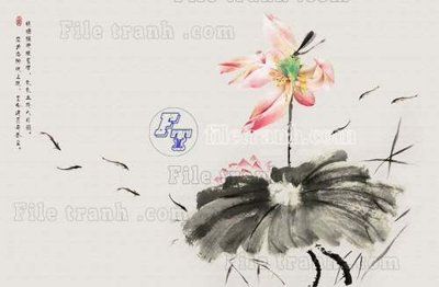 File tranh File tranh gốc tranh tường hoa thủy mặc trung quốc TTQ511 (gốc) chủ đề thành phố