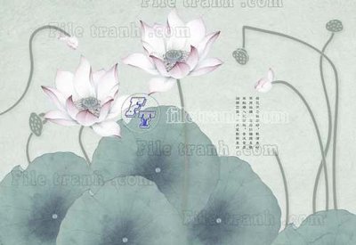 File in trần File tranh gốc tranh tường hoa thủy mặc trung quốc TTQ544 (bản gốc) đại dương