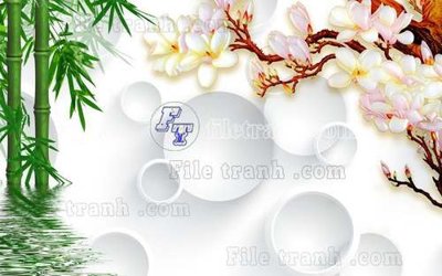 File PSD File tranh gốc tranh tường hoa thủy mặc trung quốc TTQ66 (chất lượng in ấn)