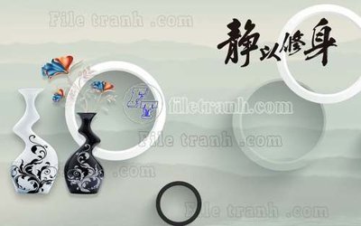 File tranh in mica File tranh gốc tranh tường hoa thủy mặc trung quốc TTQ76 (độ phân giải cao)