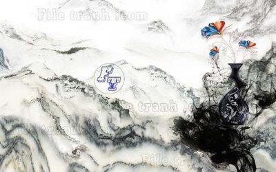 File gốc File tranh gốc tranh tường hoa thủy mặc trung quốc TTQ77 (cho in ấn) từ Filetranh.com