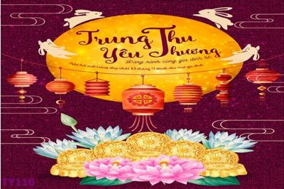 Ảnh gốc File banner trung thu TY110 (độ nét cao) in tráng gương