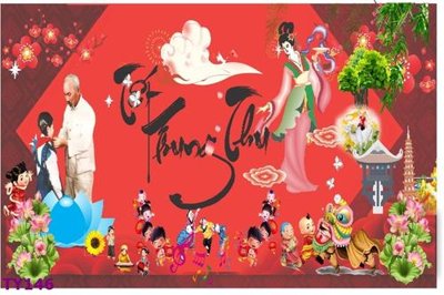 File tranh File banner trung thu TY146 (bản gốc) in lụa 5D