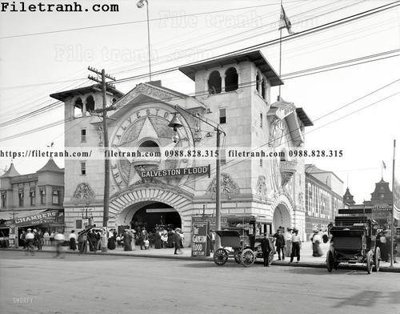 File gốc Texas Flood_ 1904 (in lụa) chi tiết cao
