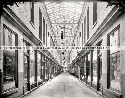 Ảnh gốc The Arcade_ 1905 (độ nét cao) in tráng gương