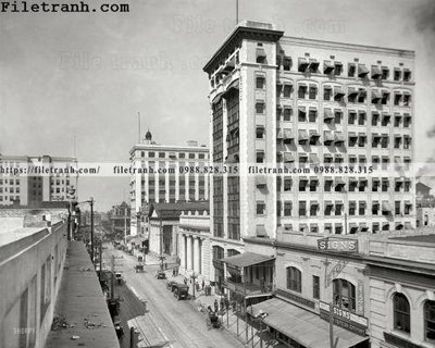 File ảnh The Bisbee Building_ 1910 (gốc) in decal dán tường