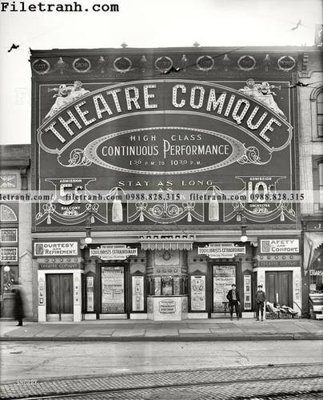 Tệp tin gốc Theatre Comique_ 1910 (dùng cho in ấn) chuyên nghiệp