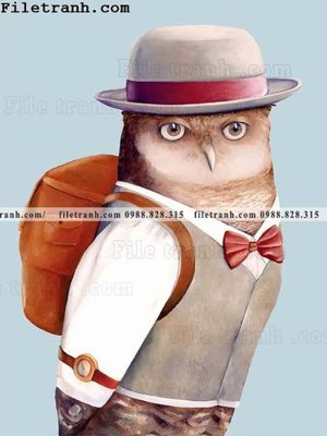 File PSD in ấn Tranh Ve Dong Vat Hoat Hinh 110 (chất lượng cao)