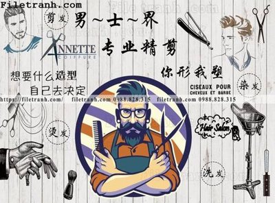 File gốc in tráng gương Tranh dan tuong Tiem cat toc barber 118 chi tiết