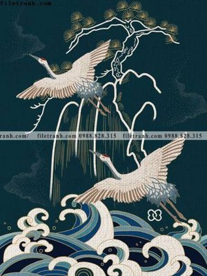 File in mica Tranh hac trung quoc 120 (bản gốc) làm vách ngăn