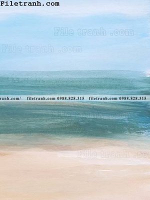 File gốc Tranh mau nuoc truu tuong ve tay 176 (in tráng gương) ốp tường