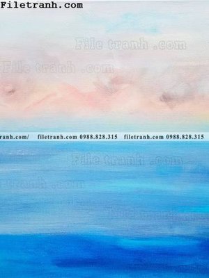 File gốc Tranh mau nuoc truu tuong ve tay 177 (in lụa) tranh mã đáo