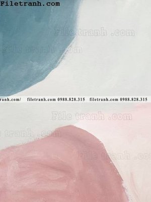 File in mica Tranh mau nuoc truu tuong ve tay 195 (bản gốc) sắc sảo