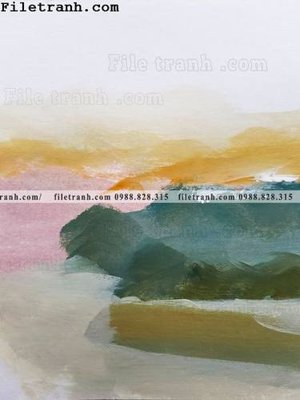 File tranh Tranh mau nuoc truu tuong ve tay 196 (bản gốc) in lụa dán tường