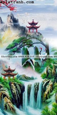 File PSD in ấn Tranh phong canh sanh vao cua Trung Quoc106 (chất lượng cao)