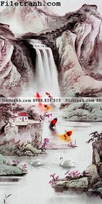 Tải file gốc Tranh phong canh sanh vao cua Trung Quoc127 (để in lụa)