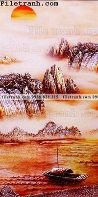 File PSD Tranh phong canh sanh vao cua Trung Quoc167 (gốc) cho designer