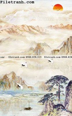 Hình ảnh file gốc in trần nhà Tranh phong canh sanh vao cua Trung Quoc352