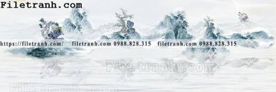 File gốc in ấn Tranh treo phong canh muc gio 151 độ phân giải cao