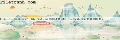 Tải file gốc Tranh treo phong canh muc gio 170 (in khổ lớn) không vỡ