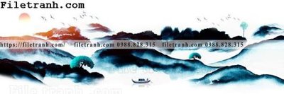 File in ấn Tranh treo phong canh muc gio 264 (bản gốc) sắc nét