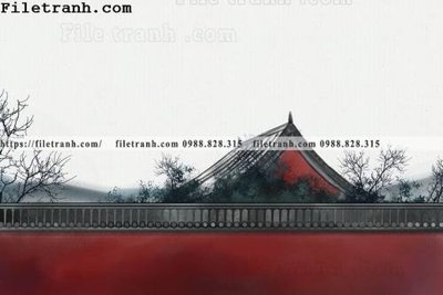 Download file gốc Tu Cam Thanh mau do moi phong cach Trung Hoa 100 (in lụa) nghệ thuật