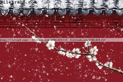 File in lụa Tu Cam Thanh mau do moi phong cach Trung Hoa 164 (hoa văn) Tu Cam Thanh mau do moi phong cach Trung Hoa 164