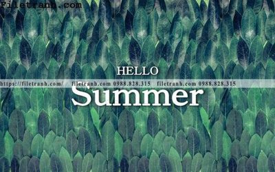 File tranh in trần 3D Tuong nen la cay phong cach Bac Au 157 (ảnh gốc)