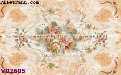 File gốc File in vân đá cẩm thạch VD2605 (in lụa) hoa văn cổ điển