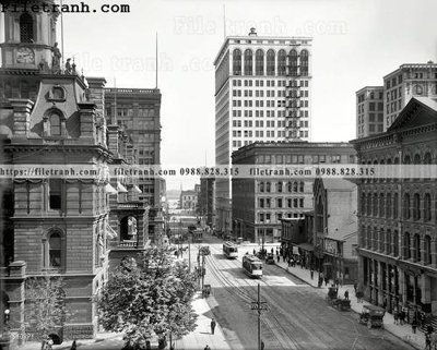 File tranh White Castle_ 1910 (gốc) in backlit film