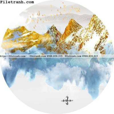 File tranh anh sang sang trong tron truu tuong 111 (bản gốc) treo quán cafe